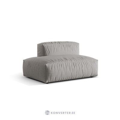 Corner sofa (martina) light gray, structured fabric, left