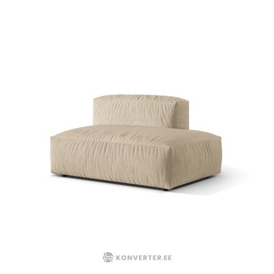 Corner sofa (martina) light beige, velvet, right