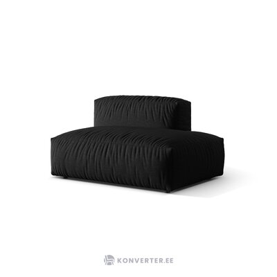 Corner sofa (martina) black, structured fabric, right