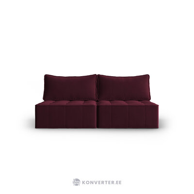 Modulaarinen sohva &quot;mike&quot; tummanpunainen, sametti