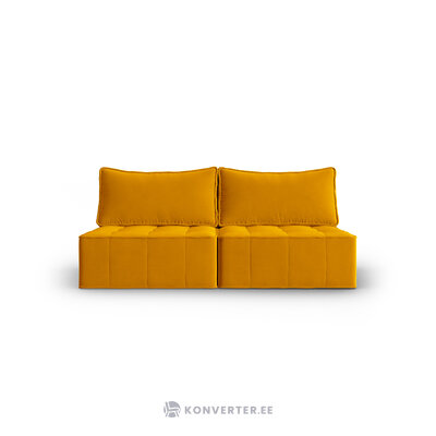Модульный диван &quot;Майк&quot; золотистый, бархат.