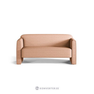 Диван «Эбби» персиковый, структурированная ткань