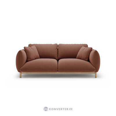 Диван «Ада» кожа, бархат