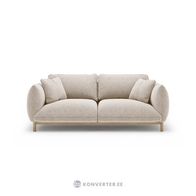 Диван «Ада» светло-бежевый, структурированная ткань