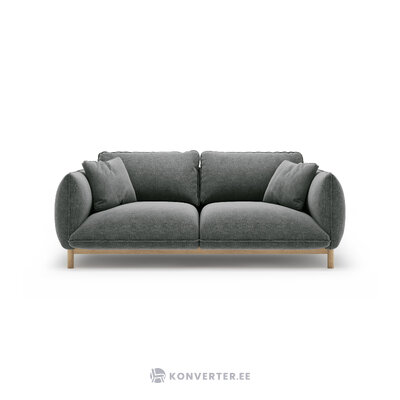 Диван «Ада» темно-серый, структурированная ткань