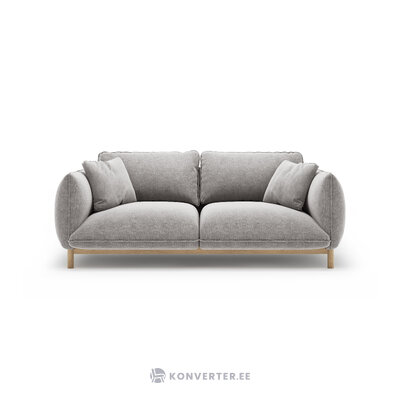 Диван «Ада» светло-серый, структурированная ткань