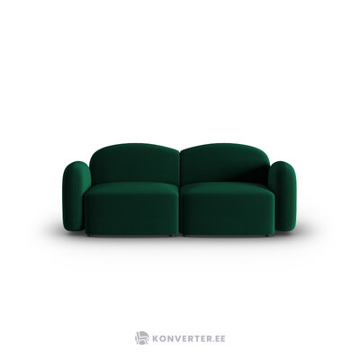Dīvāns &#39;blair&#39; pudele zaļš, samts