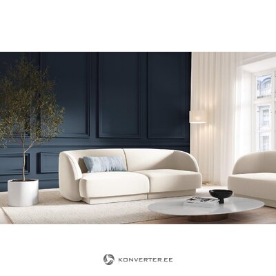 Sofa miley (mikadoni ribotas leidimas) šviesiai smėlio spalvos, aksominis, 74x85x184