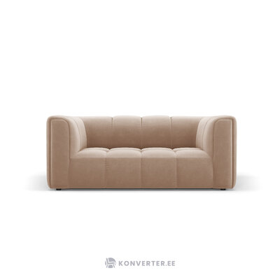 Aksominė sofa &#39;serena&#39; smėlio spalvos, aksominė