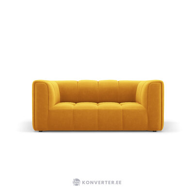 Velvet sofa &#39;serena&#39; yellow, velvet