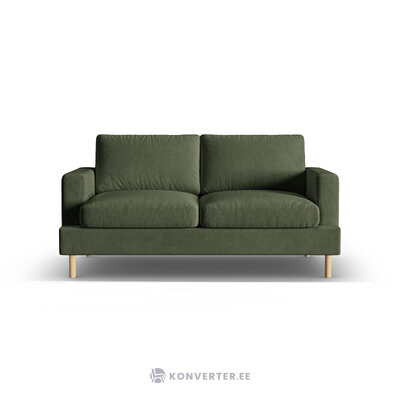 Диван «Алия» мохово-зелёный меланж, бархат