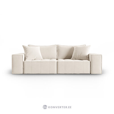 Modulinė sofa &quot;mike&quot; smėlio spalvos, aksominė