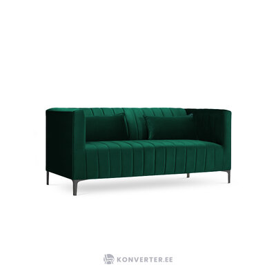 Sofa annite (micadoni home) buteliukas žalias, aksominis, juodas chromo metalas