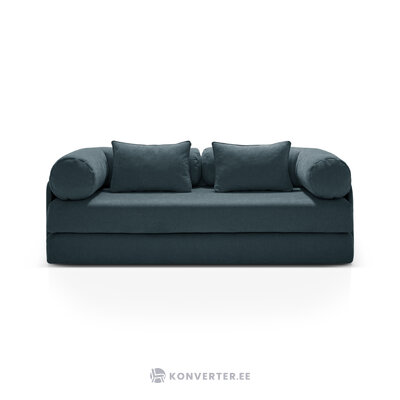 Dīvāngulta &quot;sapņaina&quot; tumši petrolejas krāsā, strukturēts audums