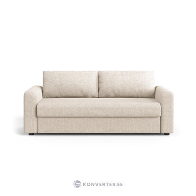 Диван-кровать «Давид» светло-бежевый, структурированная ткань