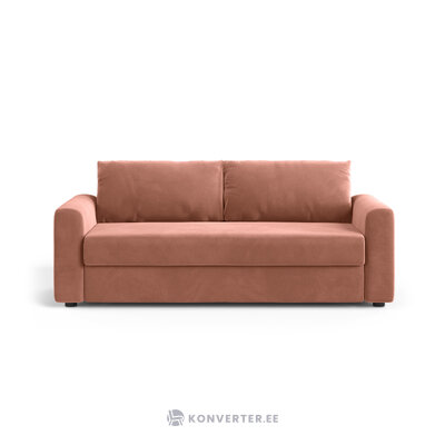 Диван-кровать «Давид» розовый, бархат