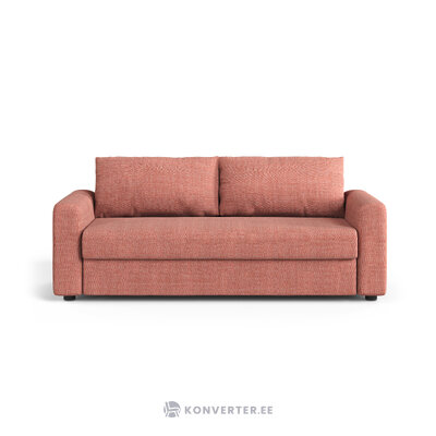Диван-кровать «Давид» красный 2, структурированная ткань