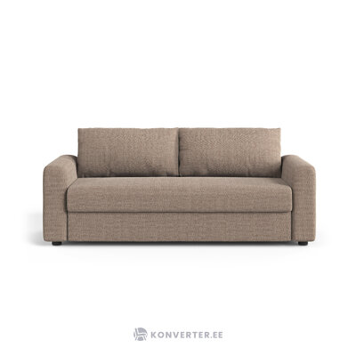 Диван-кровать «Давид» светло-коричневый, структурированная ткань