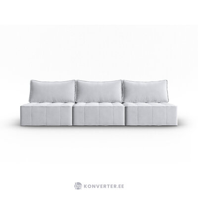 Modulinė sofa &#39;mike&#39; šviesiai pilka, aksominė