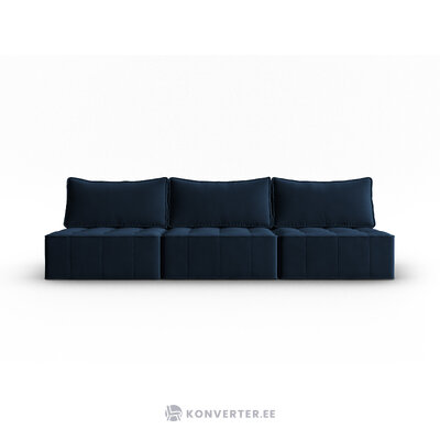 Modulinė sofa &quot;mike&quot; tamsiai mėlyna, aksominė