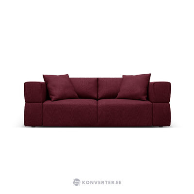 Sofa &#39;tyra&#39; bordeaux, structured fabric