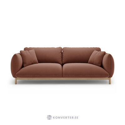 Диван «Ада» кожа, бархат