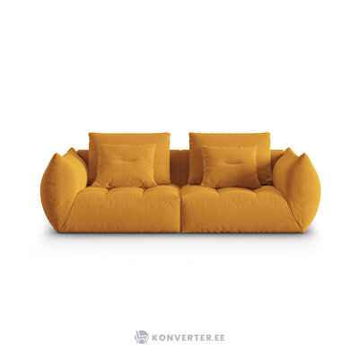 Moduļu dīvāns (bloom) dzeltens, samts
