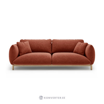 Диван «Ада» каштановый, структурированная ткань