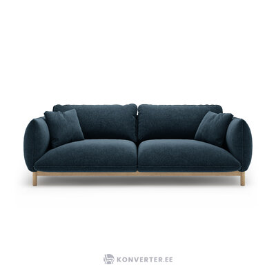 Диван «Ада» темно-синий, структурированная ткань