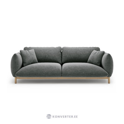 Диван «Ада» темно-серый, структурированная ткань