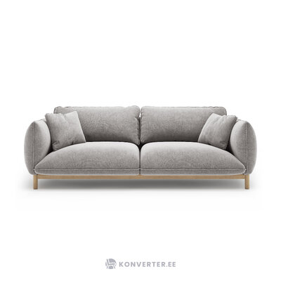 Диван «Ада» светло-серый, структурированная ткань