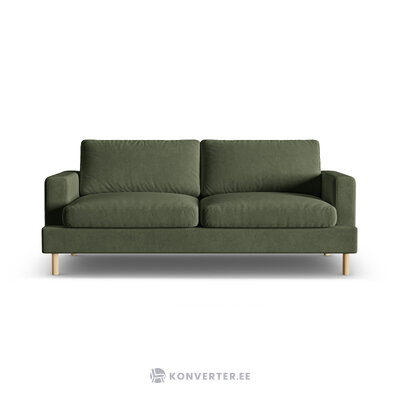 Sofa &#39;aliya&#39; moss green melange, velvet