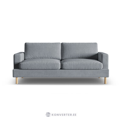 Диван «Алия» серый, бархат