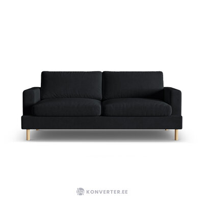 Диван «Алия» черный, бархат