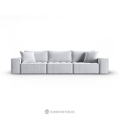 Modulinė sofa &#39;mike&#39; šviesiai pilka, aksominė