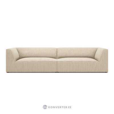 Sofa ruby, 4-seater (micadon home) light beige, velvet