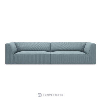 Dīvāns rubīns, 4-vietīgs (micadon home) gaiši zils, samts