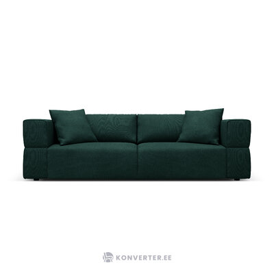 Sofa &#39;tyra&#39; bottle green, structured fabric