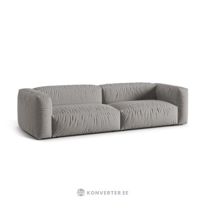 Modular sofa (martina) light gray, structured fabric