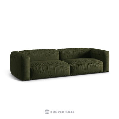 Modular sofa (martina) green, structured fabric