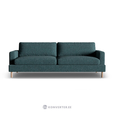 Диван «Алия» зелёный синий меланж, структурированная ткань