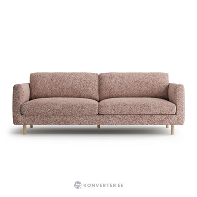 Dīvāns &#39;eden&#39; rozā melanža, strukturēts audums