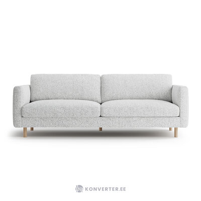 Диван «Эден» светло-серый меланж, структурированная ткань