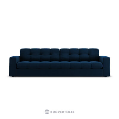 Sofa (justin) micadon riboto leidimo giliai mėlyna, aksominė