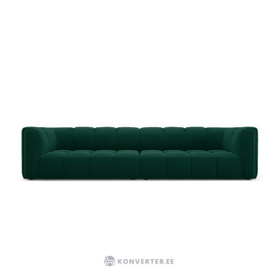 Velvet modular sofa &#39;serena&#39; bottle green, velvet