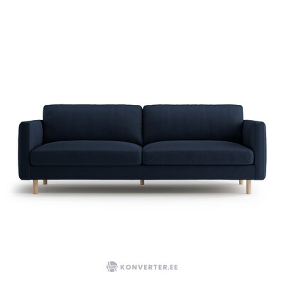 Диван «Эден» темно-синий, бархат
