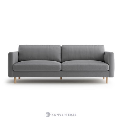 Диван «Эден» серый, бархат