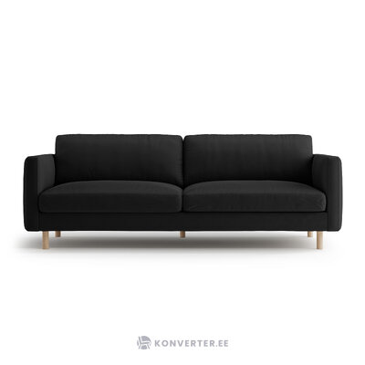 Диван «Эден» черный, бархат