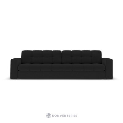 Dīvāns (justin) micadon limitēts izlaidums melns, strukturēts audums