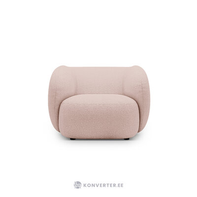 Кресло «Кейт» пудрово-розовое, букле